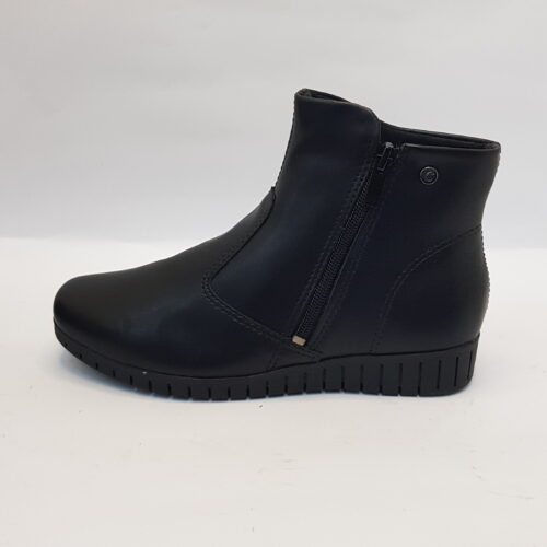 Bota Feminina Anabela De Cano Curto Campesí Preto