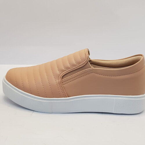 Tênis Feminino Slip On Nude 490